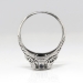 Vintage Art Deco 1930's .68ct t.w. Diamond Sapphire Filigree Engagement Ring Platinum