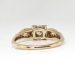 Art Deco .41ct t.w. 1930's Old European Cut Diamond Engagement Ring Two Tone 14k