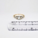 Art Deco .41ct t.w. 1930's Old European Cut Diamond Engagement Ring Two Tone 14k