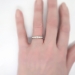 Vintage Art Deco 1930's .12ct t.w. Seven Diamond Wedding Stacking Anniversary Band Ring 14k