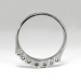 Vintage Art Deco 1930's .12ct t.w. Seven Diamond Wedding Stacking Anniversary Band Ring 14k