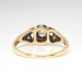 Art Deco 1930's .16ct t.w. Old Transitional Cut Diamond Engagement Ring Two Tone 14k