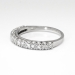 Vintage 1940's .30ct t.w. Fifteen Single Cut Diamond Wedding Ring Band Platinum Size 6.75