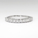 Vintage 1940's .30ct t.w. Fifteen Single Cut Diamond Wedding Ring Band Platinum Size 6.75