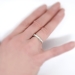 Vintage 1940's .30ct t.w. Fifteen Single Cut Diamond Wedding Ring Band Platinum Size 6.75