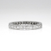 Vintage Art Deco 1930's .50ct t.w. Bead Set Diamond Eternity Band Ring Platinum Size 5.5
