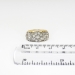 Vintage Antique Edwardian 1920's .70ct t.w. Old European Cut Diamond Triple Floral Halo Ring 18k