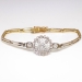 Antique Art Nouveau 1900's .65ct t.w. Old European Cut & Rose Cut Diamond Bracelet 14k