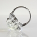 Retro Vintage 1950's 8.66ct t.w. Natural Moonstone & Diamond Cocktail Anniversary Ring Platinum