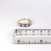 Art Nouveau 1900's .77ct t.w. Blue Sapphire & Old Table Mine Cut Diamond Multi Stone Band Ring 18k Platinum