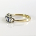 Art Nouveau 1900's .77ct t.w. Blue Sapphire & Old Table Mine Cut Diamond Multi Stone Band Ring 18k Platinum