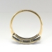 Art Nouveau 1900's .77ct t.w. Blue Sapphire & Old Table Mine Cut Diamond Multi Stone Band Ring 18k Platinum