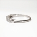 Vintage Retro 1950's Diamond Wedding Stacking Band .35ct t.w. 7 Stone Ring Platinum