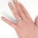 Art Deco 1930's .48ct Unique Old Transitional European Cut Diamond 18k Engagement Ring