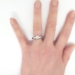 Art Deco 1930's .48ct Unique Old Transitional European Cut Diamond 18k Engagement Ring