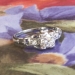 Art Deco 1930's .48ct Unique Old Transitional European Cut Diamond 18k Engagement Ring