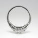 Vintage Antique Edwardian 1920's .46ct t.w. Old European Cut Floral Filigree Platinum Engagement Ring