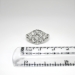 Vintage Antique Edwardian 1920's .46ct t.w. Old European Cut Floral Filigree Platinum Engagement Ring