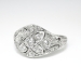 Vintage Antique Edwardian 1920's .46ct t.w. Old European Cut Floral Filigree Platinum Engagement Ring