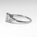 Vintage Art Deco 1930's 1.50ct t.w. Emerald Cut Diamond Engagement Wedding Ring Platinum