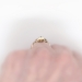 Vintage Retro 1940's .11ct t.w. Old Transitional Cut Diamond Engagement Ring Two Tone 14k Palladium