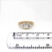 Vintage Retro 1940's .11ct t.w. Old Transitional Cut Diamond Engagement Ring Two Tone 14k Palladium