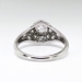 Vintage Antique Edwardian 1920's 1.08ct t.w. Old European Cut Hand Engraved Platinum Engagement Ring