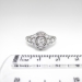 Vintage Antique Edwardian 1920's 1.08ct t.w. Old European Cut Hand Engraved Platinum Engagement Ring