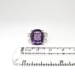 Vintage 1970's H.Stern 8.49ct t.w. Amethyst & Baguette Diamond Cocktail Anniversary Birthstone Ring 18k