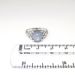 Vintage Retro 1950's 5.31ct t.w. Natural Gray Lavender Star Sapphire Diamond 14k White Gold Ring