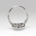 Vintage Art Deco 1930's .55ct t.w. Old European Cut Diamond Halo Filigree Platinum Engagement Anniversary Ring