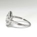 Vintage Art Deco 1930's .29ct t.w. Old European Cut Diamond Filigree Engraved Engagement Ring Platinum