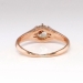 Antique Art Nouveau 1900's .40ct Old Mine Cut Cushion Diamond Engagement Anniversary Ring 18k Rose Gold