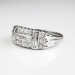 Vintage Estate 1940's .77ct t.w. Mixed Cut Diamond Band Anniversary Ring Platinum