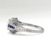 Vintage Art Deco .58ct t.w. Old European Cut Diamond & Sapphire Engagement Ring Platinum