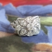 Vintage Art Deco 1930's .67ct t.w. Old European Cut Floral Filigree Engagement Cocktail Anniversary Ring 14k Platinum