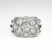 Vintage Art Deco 1930's .67ct t.w. Old European Cut Floral Filigree Engagement Cocktail Anniversary Ring 14k Platinum