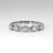 Vintage 1940's .10ct t.w. Five Stone Diamond Twist Wedding Stacking Anniversary Band Ring Palladium