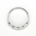 Vintage 1940's .10ct t.w. Five Stone Diamond Twist Wedding Stacking Anniversary Band Ring Palladium