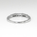 Estate .28ct t.w. Platinum Three Stone Baguette Diamond Wedding Stacking Ring Band