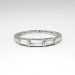 Estate .28ct t.w. Platinum Three Stone Baguette Diamond Wedding Stacking Ring Band