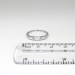 Estate .28ct t.w. Platinum Three Stone Baguette Diamond Wedding Stacking Ring Band