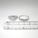 Vintage Retro 1940's .83ct t.w. Diamond Engagement Ring Bridal Wedding Set Band 14k White Gold