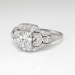Vintage Art Deco 1930's 1.36ct t.w. Diamond Engagement Anniversary Wedding Ring Platinum