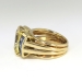 Estate Vintage 1970's 7.19ct t.w. Natural Yellow & Blue Sapphire Cocktail Anniversary Birthstone Ring 18k Yellow Gold