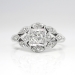 Vintage Art Deco 1930's .33ct t.w. Old European Cut Diamond Engagement Ring Platinum