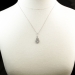 Art Deco 1930's Vintage .11ct t.w. Filigree Old European Cut Diamond Pendant Necklace 18k White Gold Platinum
