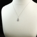 Art Deco 1930's Vintage .11ct t.w. Filigree Old European Cut Diamond Pendant Necklace 18k White Gold Platinum