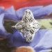 Edwardian 1920's Vintage .61ct t.w. Old European Cut Diamond Engagement Anniversary Cocktail Ring Platinum