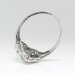 Vintage Art Deco 1930's .77ct t.w. Fire Opal & Diamond Filigree Platinum Birthstone Anniversary Cocktail Ring